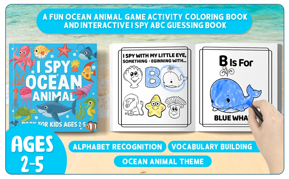 I Spy Ocean Animals Coloring Book