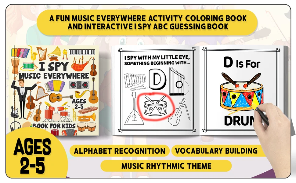 I Spy Music Everywhere Book for Kids