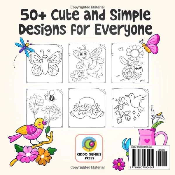 Bold and Easy Spring Coloring Book