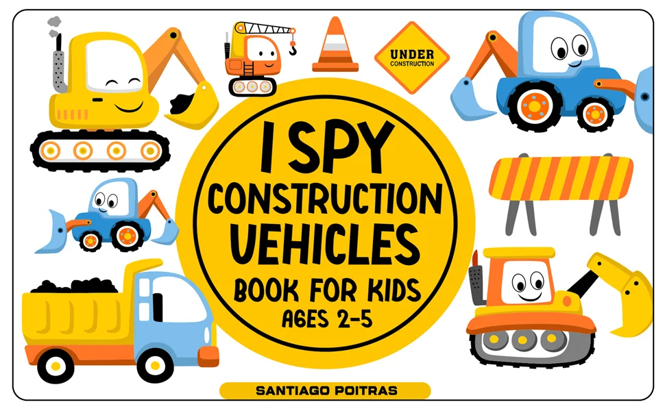 I Spy Construction Vehicles Book for Kids