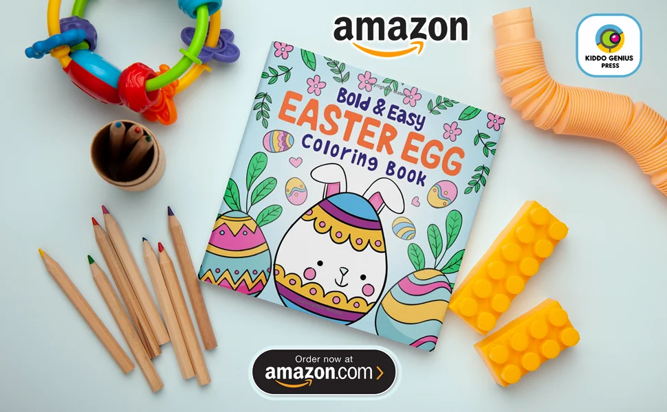 Bold and Easy Easter Egg Coloring Book