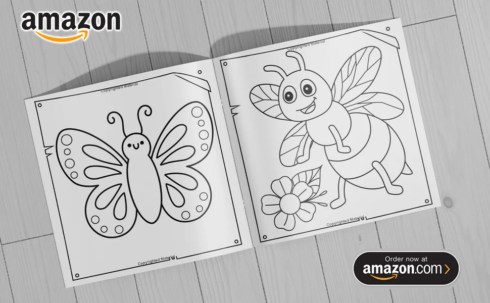 Bold and Easy Spring Coloring Book