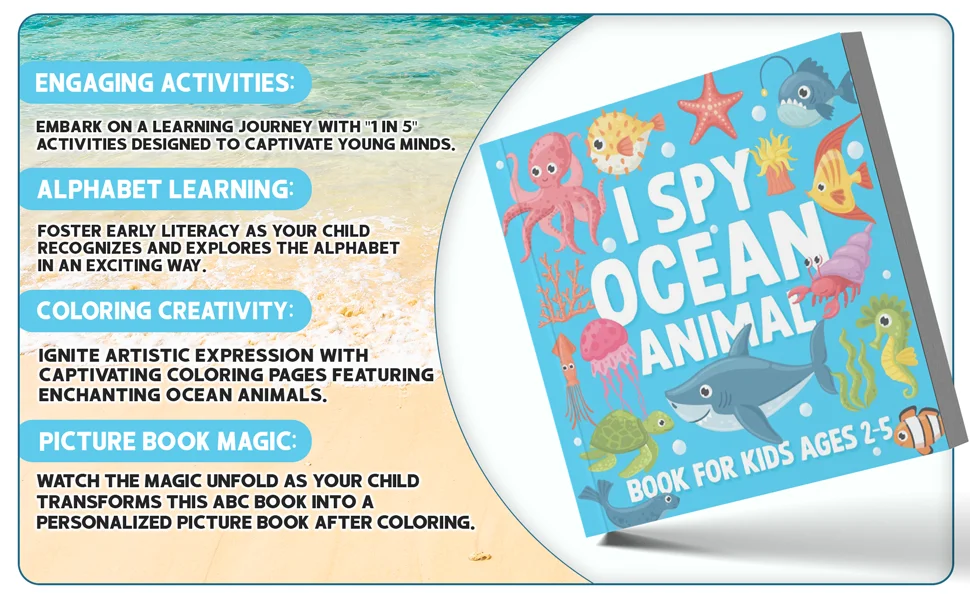 I Spy Ocean Animals Coloring Book