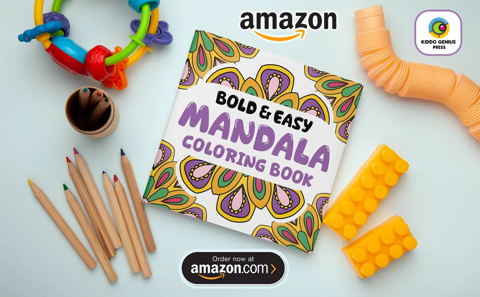 Bold and Easy Mandala Coloring Book